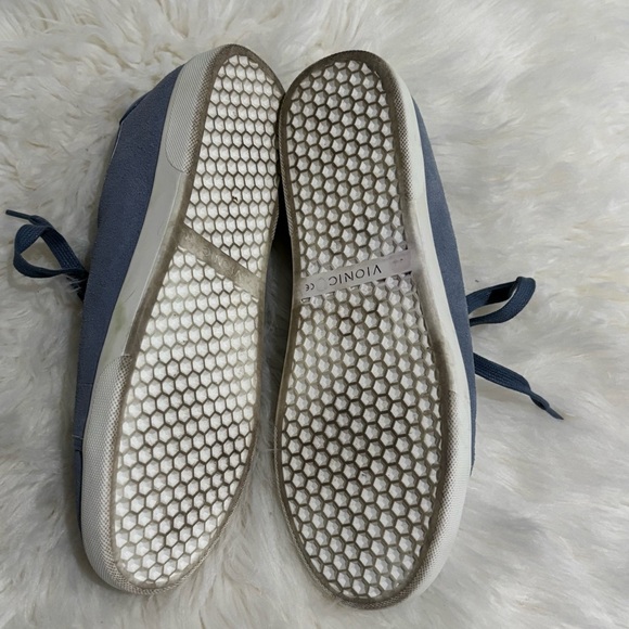 Vionic Brinley Sneakers Blue Suede Size 10 - Picture 4 of 6